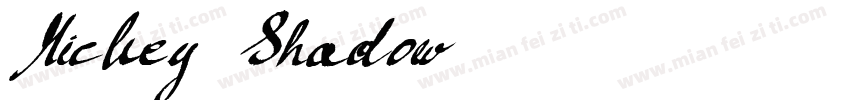 Mickey Shadow字体下载字体转换